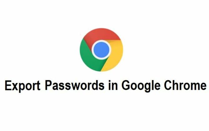 export google chrome passwords to csv