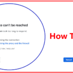 Fix “This Site Can’t be Reached” Error in Chrome