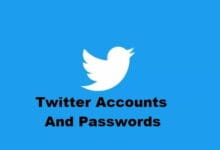 Twitter Accounts and Passwords