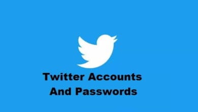 Twitter Accounts and Passwords