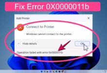 Operation Failed With Error 0x0000011b for Windows 10 & 11