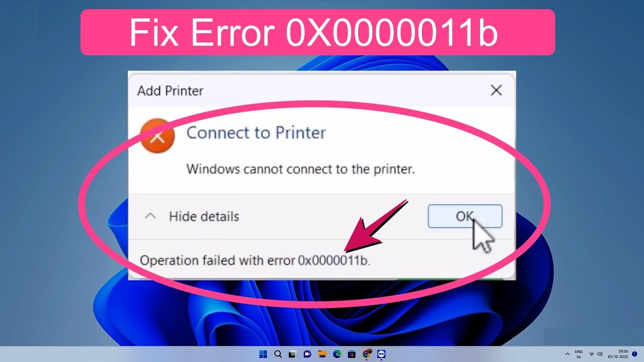 Operation Failed With Error 0x0000011b for Windows 10 & 11
