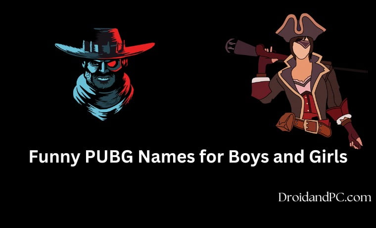 Funny PUBG Names for Boys and Girls