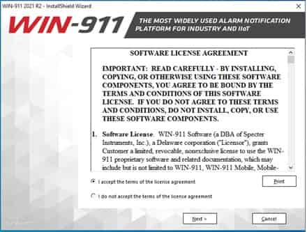 Accept the License Agreement