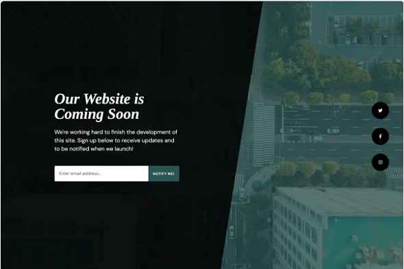 Bootstrap 5 Coming Soon Template