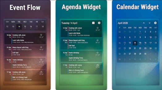 Event Flow Calendar Widget