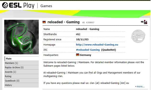 Reloaded Gaming Organization